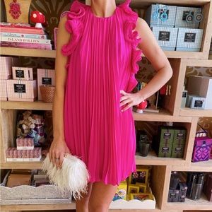 Amur hot pink mini dress